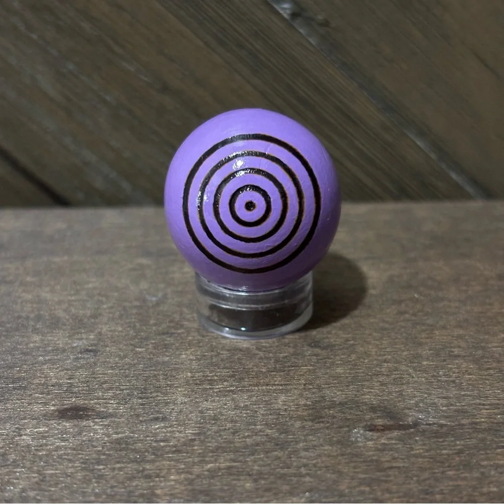 Naruto Rinnegan 1 Inch Wooden Eyeball Human Size - Picture 4 of 9